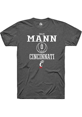 Chloe Mann  Cincinnati Bearcats Dark Grey Rally NIL Sport Icon Short Sleeve T Shirt