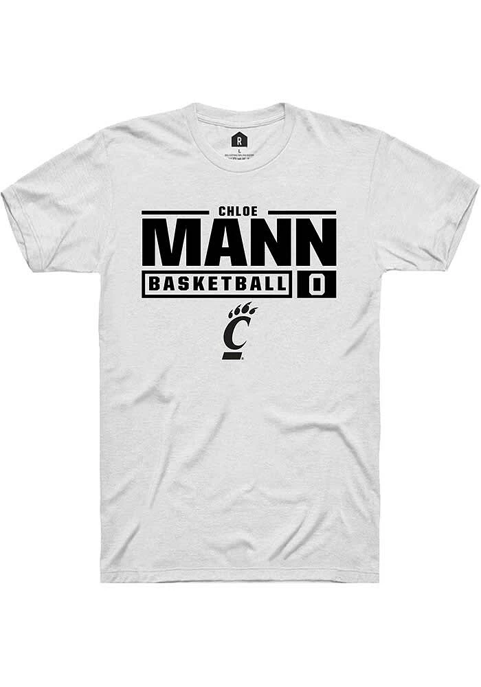 Chloe Mann Cincinnati Bearcats Rally NIL Stacked Box Short Sleeve T Shirt