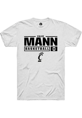 Chloe Mann Cincinnati Bearcats Rally NIL Stacked Box Short Sleeve T Shirt