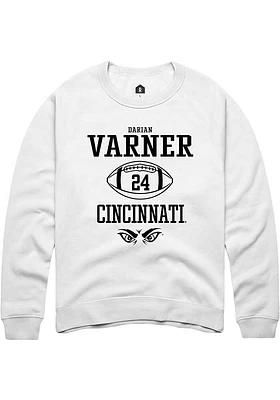 Darian Varner Rally Cincinnati Bearcats Mens NIL Sport Icon Long Sleeve Crew Sweatshirt