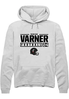 Darian Varner Rally Cincinnati Bearcats Mens NIL Stacked Box Long Sleeve Hoodie