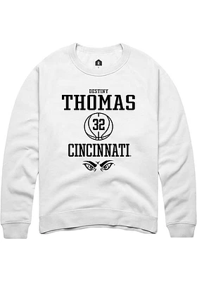 Destiny Thomas Rally Cincinnati Bearcats Mens NIL Sport Icon Long Sleeve Crew Sweatshirt