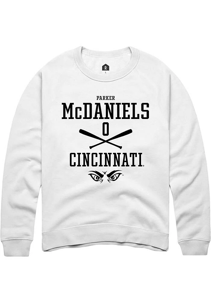 Parker McDaniels Rally Cincinnati Bearcats Mens NIL Sport Icon Long Sleeve Crew Sweatshirt