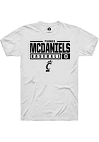 Parker McDaniels Cincinnati Bearcats Rally NIL Stacked Box Short Sleeve T Shirt