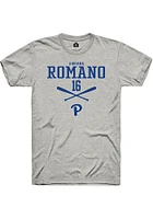 Adriana Romano  Pitt Panthers Ash Rally NIL Sport Icon Short Sleeve T Shirt