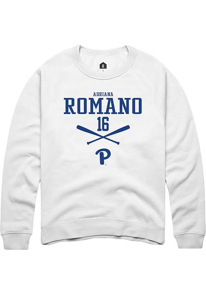 Adriana Romano Rally Pitt Panthers Mens NIL Sport Icon Long Sleeve Crew Sweatshirt