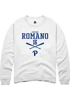 Adriana Romano Rally Pitt Panthers Mens NIL Sport Icon Long Sleeve Crew Sweatshirt