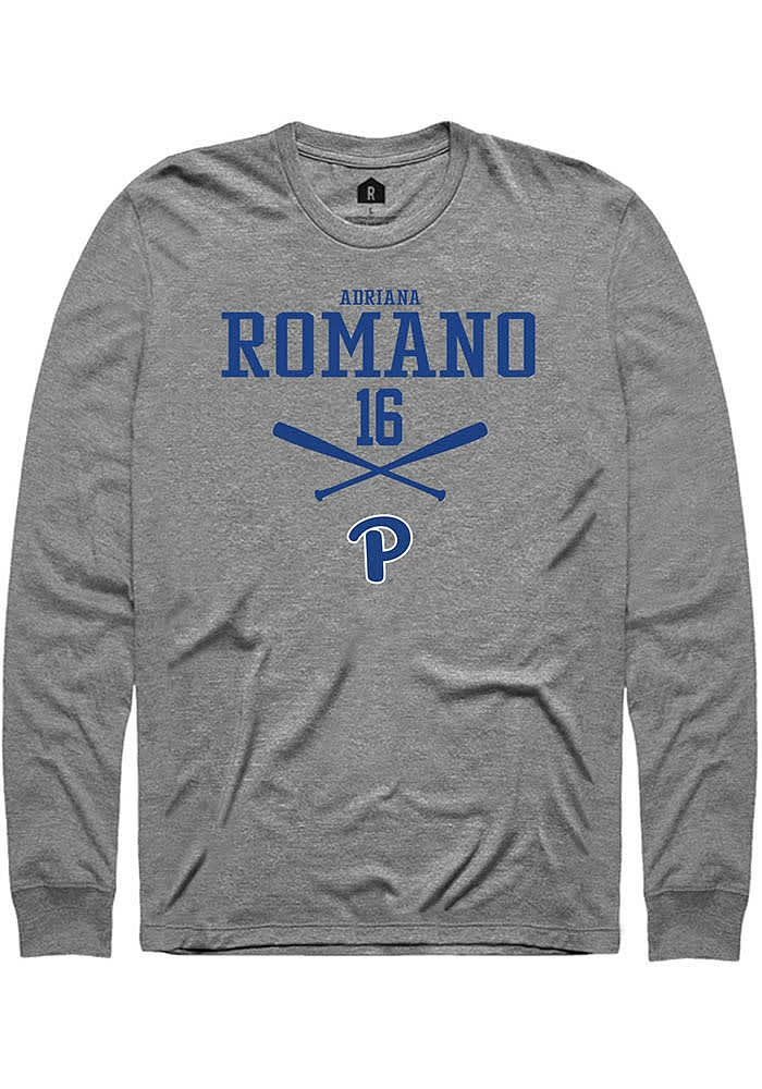 Adriana Romano Pitt Panthers Graphite Rally NIL Sport Icon Long Sleeve T Shirt