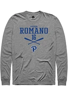 Adriana Romano  Pitt Panthers Graphite Rally NIL Sport Icon Long Sleeve T Shirt