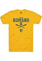Adriana Romano  Pitt Panthers Gold Rally NIL Sport Icon Short Sleeve T Shirt
