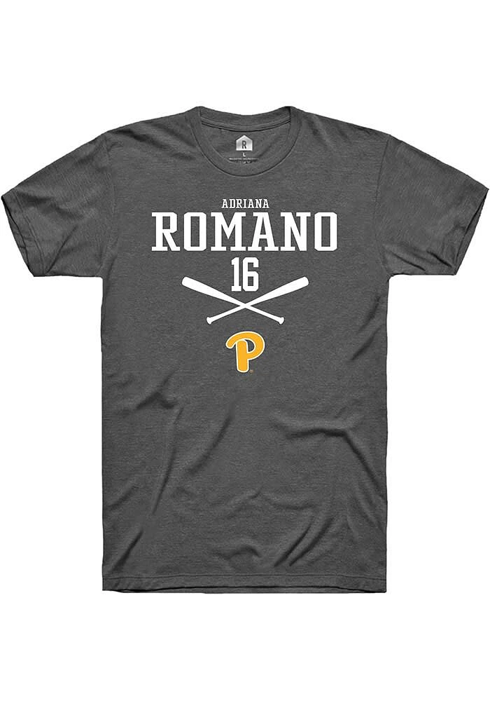 Adriana Romano Pitt Panthers Dark Grey Rally NIL Sport Icon Short Sleeve T Shirt
