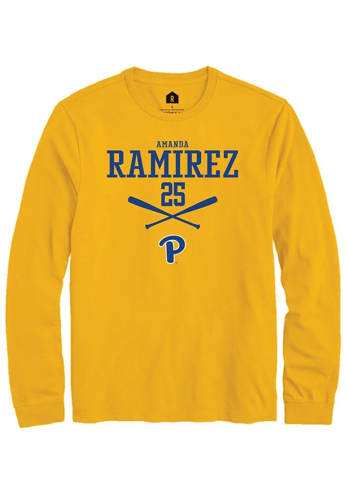 Amanda Ramirez Pitt Panthers Gold Rally NIL Sport Icon Long Sleeve T Shirt
