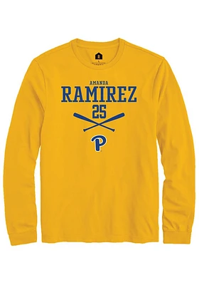 Amanda Ramirez  Pitt Panthers Gold Rally NIL Sport Icon Long Sleeve T Shirt