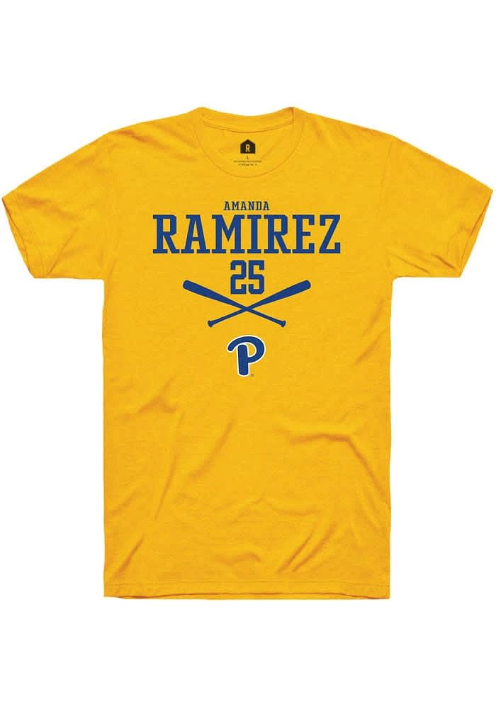 Amanda Ramirez Pitt Panthers Gold Rally NIL Sport Icon Short Sleeve T Shirt