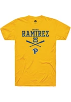 Amanda Ramirez  Pitt Panthers Gold Rally NIL Sport Icon Short Sleeve T Shirt