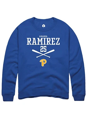 Amanda Ramirez Rally Pitt Panthers Mens NIL Sport Icon Long Sleeve Crew Sweatshirt