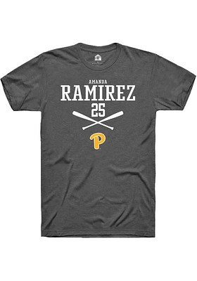 Amanda Ramirez  Pitt Panthers Dark Grey Rally NIL Sport Icon Short Sleeve T Shirt