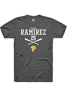Amanda Ramirez  Pitt Panthers Dark Grey Rally NIL Sport Icon Short Sleeve T Shirt