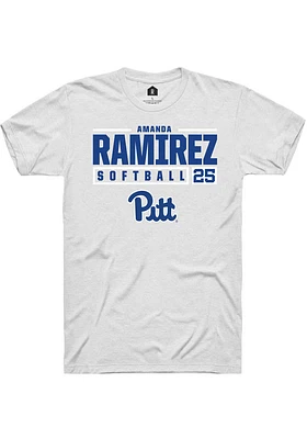 Amanda Ramirez Pitt Panthers Rally NIL Stacked Box Short Sleeve T Shirt