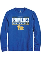 Amanda Ramirez  Pitt Panthers Blue Rally NIL Stacked Box Long Sleeve T Shirt