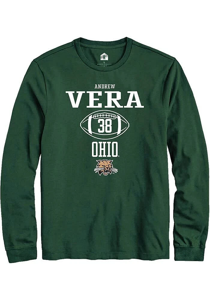 Andrew Vera Ohio Bobcats Rally NIL Sport Icon Long Sleeve T Shirt