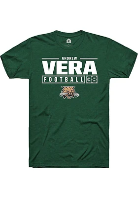 Andrew Vera Ohio Bobcats Rally NIL Stacked Box Short Sleeve T Shirt