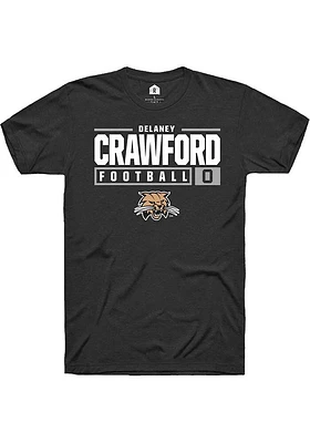 Delaney Crawford Ohio Bobcats Rally NIL Stacked Box Short Sleeve T Shirt