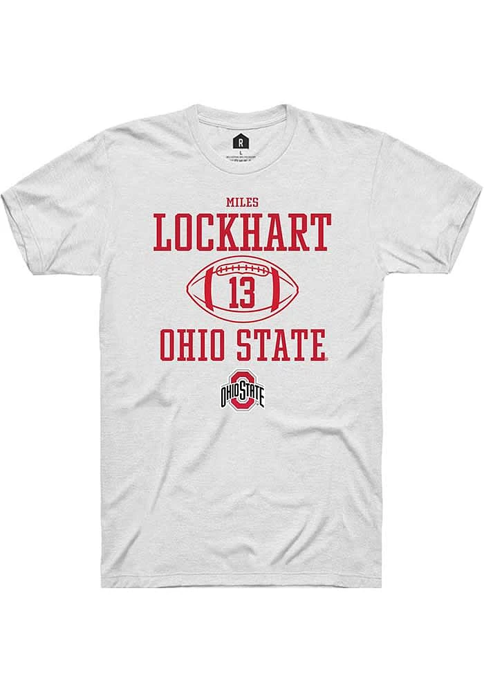 Miles Lockhart Ohio State Buckeyes Rally NIL Sport Icon Short Sleeve T Shirt