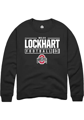 Miles Lockhart Rally Ohio State Buckeyes Mens NIL Stacked Box Long Sleeve Crew Sweatshirt