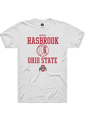 Olivia Hasbrook Ohio State Buckeyes Rally NIL Sport Icon Short Sleeve T Shirt