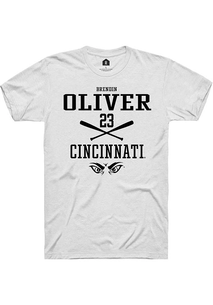 Brendin Oliver Cincinnati Bearcats Rally NIL Sport Icon Short Sleeve T Shirt