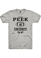 Antwan Peek  Cincinnati Bearcats Ash Rally NIL Sport Icon Short Sleeve T Shirt