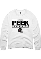 Antwan Peek Rally Cincinnati Bearcats Mens NIL Stacked Box Long Sleeve Crew Sweatshirt