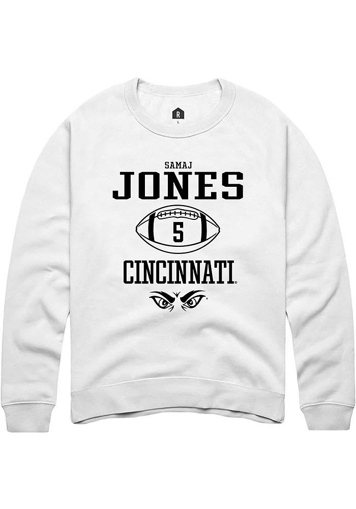 Samaj Jones Rally Cincinnati Bearcats Mens NIL Sport Icon Long Sleeve Crew Sweatshirt