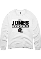 Samaj Jones Rally Cincinnati Bearcats Mens NIL Stacked Box Long Sleeve Crew Sweatshirt