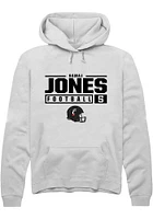 Samaj Jones Rally Cincinnati Bearcats Mens NIL Stacked Box Long Sleeve Hoodie