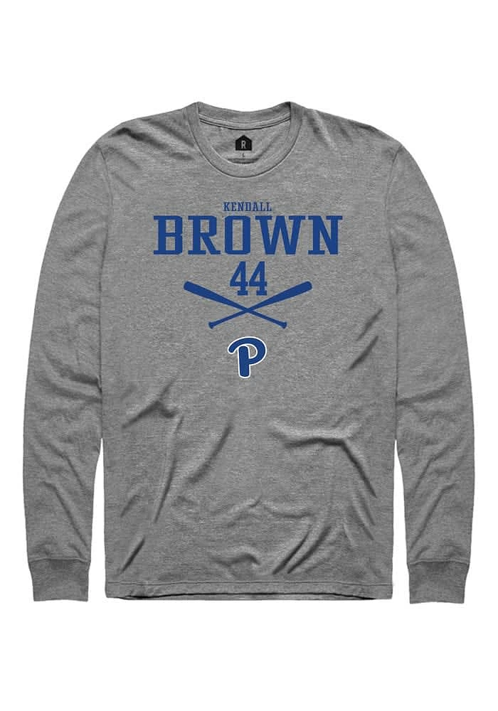 Kendall Brown Pitt Panthers Graphite Rally NIL Sport Icon Long Sleeve T Shirt