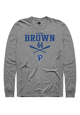 Kendall Brown  Pitt Panthers Graphite Rally NIL Sport Icon Long Sleeve T Shirt