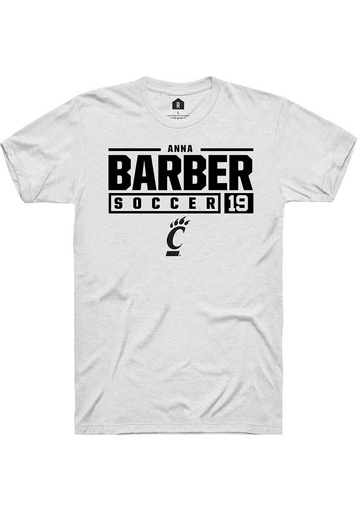 Anna Barber Cincinnati Bearcats Rally NIL Stacked Box Short Sleeve T Shirt