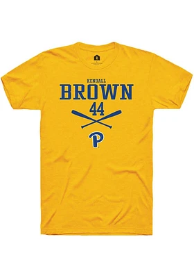 Kendall Brown  Pitt Panthers Gold Rally NIL Sport Icon Short Sleeve T Shirt