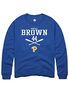 Kendall Brown Rally Pitt Panthers Mens NIL Sport Icon Long Sleeve Crew Sweatshirt