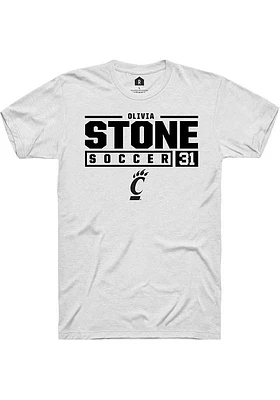 Olivia Stone Cincinnati Bearcats Rally NIL Stacked Box Short Sleeve T Shirt