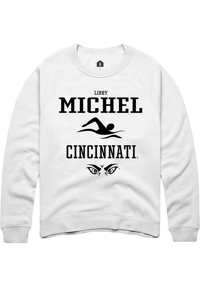Libby Michel Rally Cincinnati Bearcats Mens NIL Sport Icon Long Sleeve Crew Sweatshirt