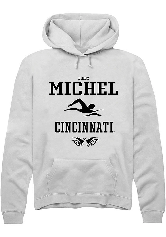 Libby Michel Rally Cincinnati Bearcats Mens NIL Sport Icon Long Sleeve Hoodie