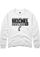 Libby Michel Rally Cincinnati Bearcats Mens NIL Stacked Box Long Sleeve Crew Sweatshirt