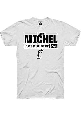 Libby Michel Cincinnati Bearcats Rally NIL Stacked Box Short Sleeve T Shirt