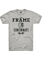 Faith Frame  Cincinnati Bearcats Ash Rally NIL Sport Icon Short Sleeve T Shirt