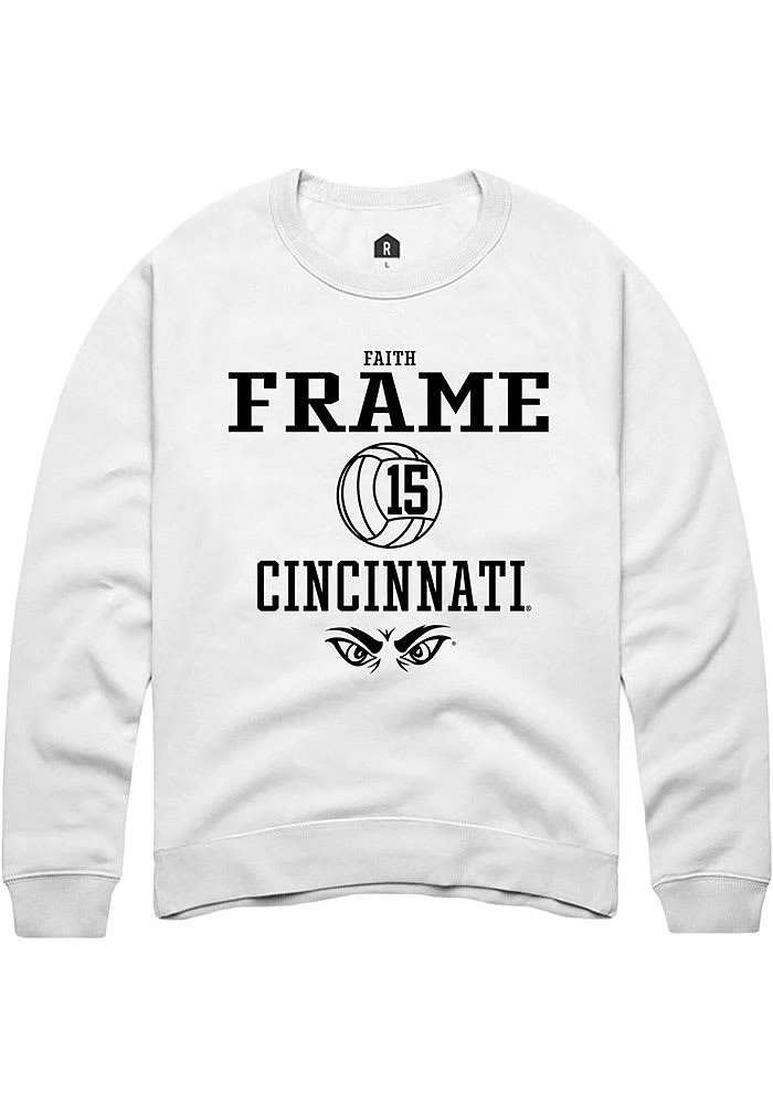 Faith Frame Rally Cincinnati Bearcats Mens NIL Sport Icon Long Sleeve Crew Sweatshirt