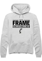 Faith Frame Rally Cincinnati Bearcats Mens NIL Stacked Box Long Sleeve Hoodie