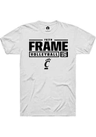 Faith Frame Cincinnati Bearcats Rally NIL Stacked Box Short Sleeve T Shirt